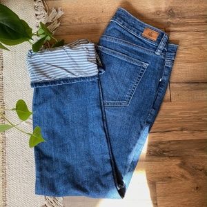 Ralph Lauren Denim Jeans | Cropped Jeans with inner pattern | Capri Ralph Lauren